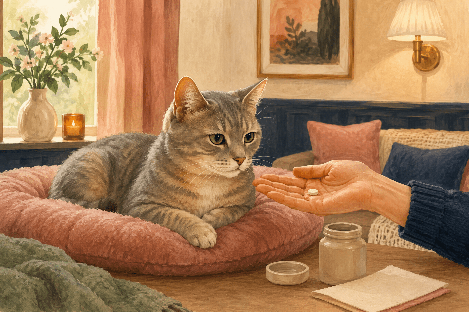 Faire garder un chat sous traitement