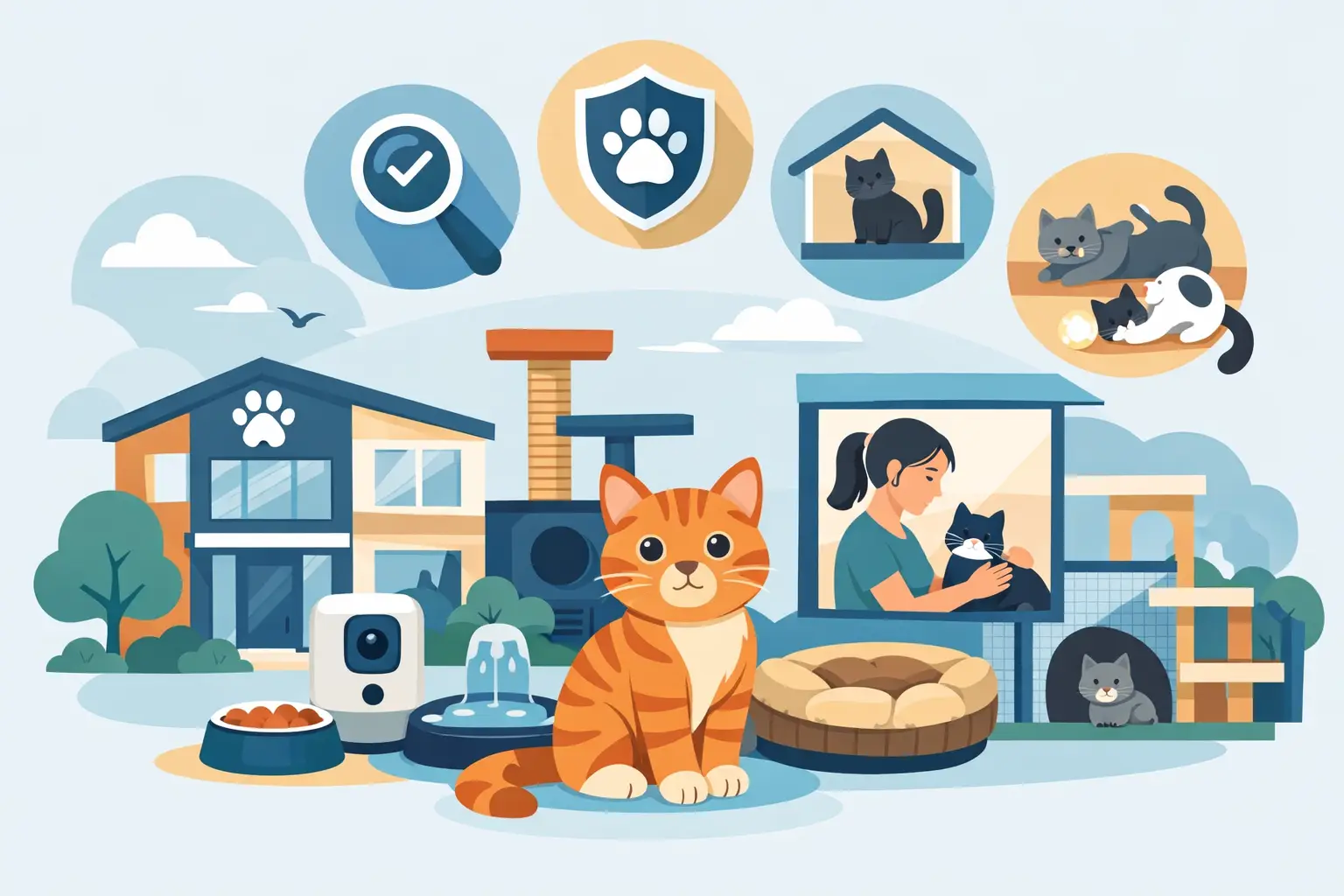 5 critères d’un hôtel pour chats à vérifier