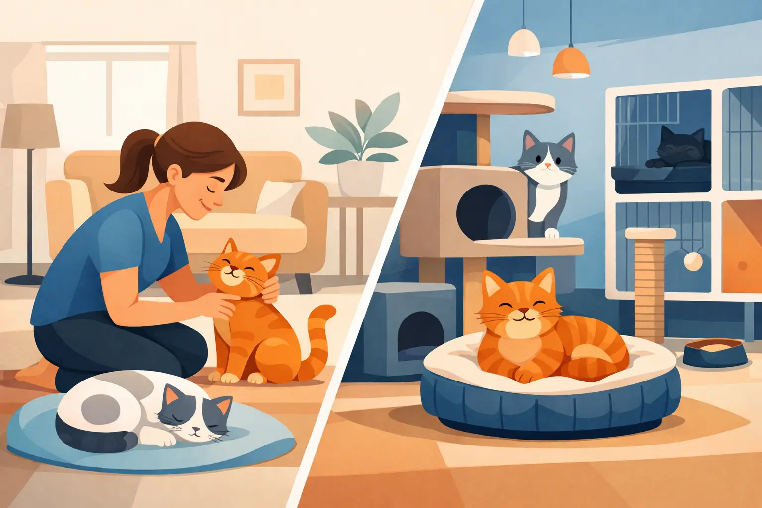 Cat sitter ou pension : que choisir pour son chat ?