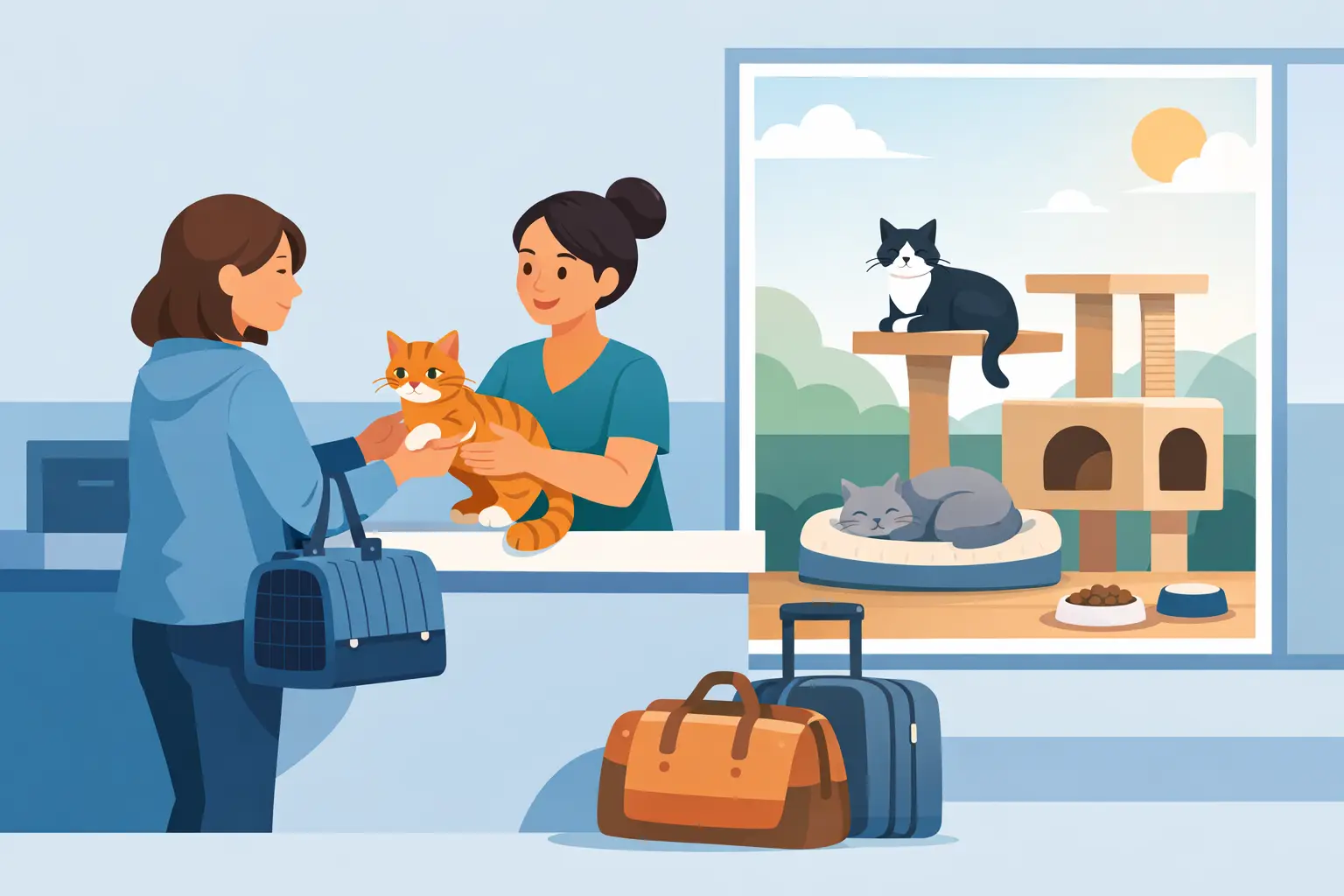 Réserver une pension chat pour le week-end