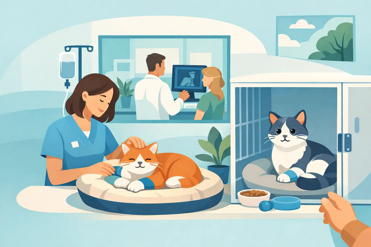 Séjour chat médicalisé : un accueil rassurant