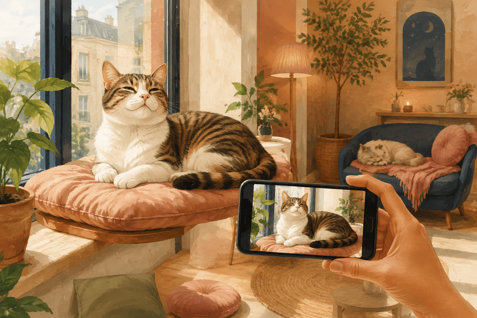 Nouvelles et photos de son chat en pension