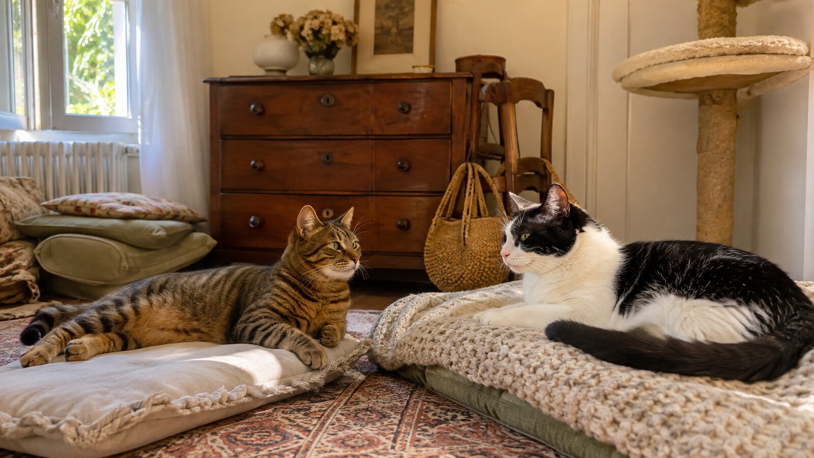 Deux chats en pension : ensemble ou séparés ?